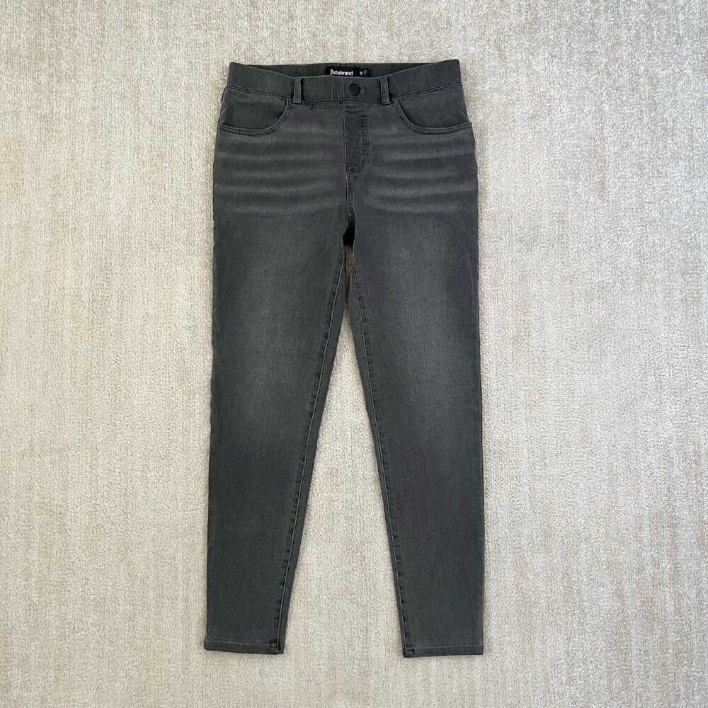Betabrand Gray Pull On Jeans Stretch Pants M